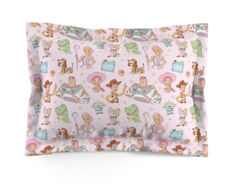 Toy Story Pillow Sham, Girls Bedding Set, Kids Toddler Bedroom, Disney Pillowcase
