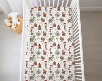 Toy Story Crib Sheet, Baby Shower Gift, Disney Nursery Baby Crib Sheet