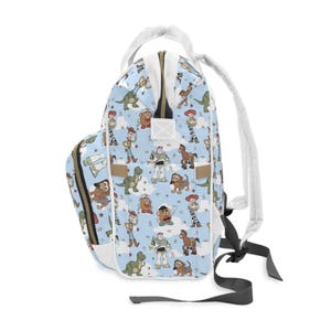 Sac à langer Toy Story | Cadeau baby shower | Sac à langer personnalisé | Sac à dos bébé avec prénom personnalisé | Sac d'hôpital pour bébé image 6