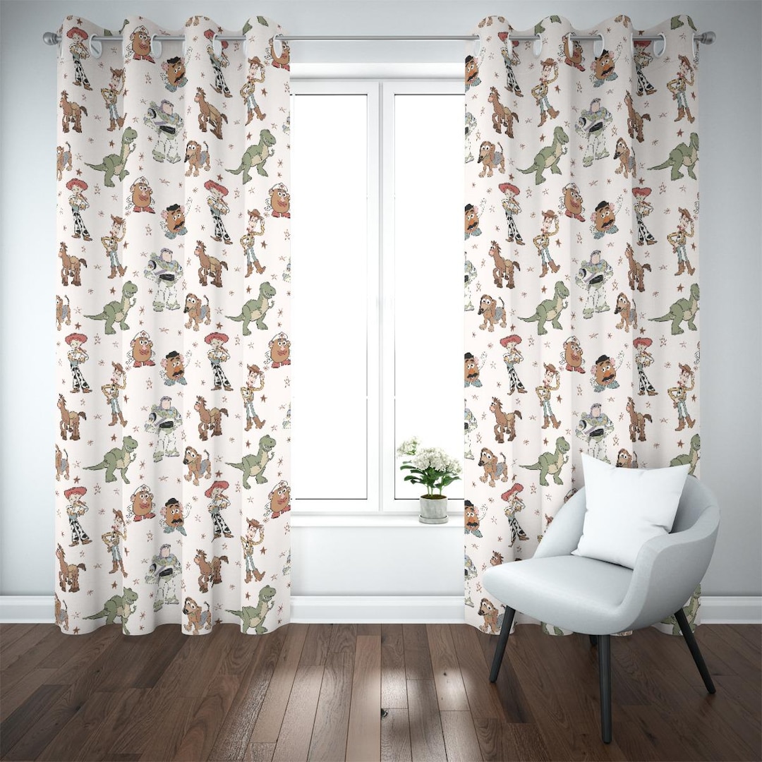Toy Story Blackout Curtains – Kids Bedroom Window Panels | Baby Shower ...