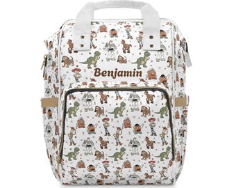 トイストーリー バックパック おむつバッグ | トイストーリー おむつバッグ | 男の子向けベビーシャワーギフト | 男の子用おむつバッグ カスタムおむつバッグ パーソナライズされた名前入りベビーバックパック