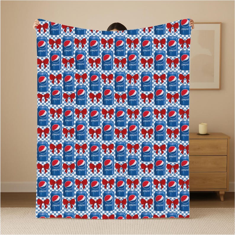 Pepsi Blanket | Pepsi Soda Can Gift | Pepsi Lover Gift | Fun Gift for ...