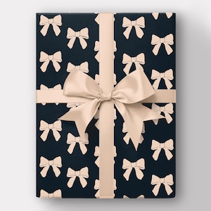 Black & Cream Toile Gift Wrapping Paper - Elegant Birthday, Wedding