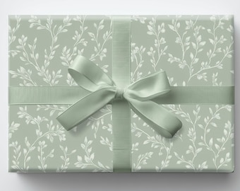 Carta da regalo: Carta regalo botanica verde salvia
