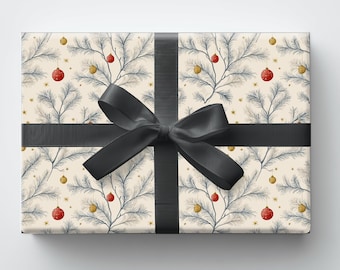 Vintage Christmas Wrapping Paper: Retro Christmas Gift Wrap