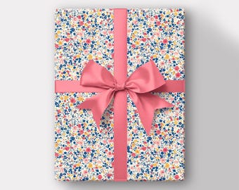Floral Gift Wrapping Paper: Original Design, Birthday, Holiday