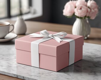 Tea Rose Pink Wrapping Paper: Modern Floral Gift Wrap, Original Design