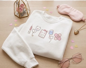 Medical girly sweater | rn gift | nurse appreciation