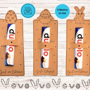 Print sjabloon Bunny mail Vrolijk Pasen Paashaas PDF sjabloon om te downloaden Printen Cadeaubon Paas nestje om mee te nemen sjabloon Paasgroetkaart