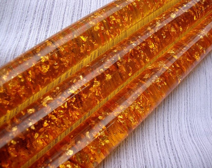 Mid Century Lucite Orange Candles Set of 3 Etsy