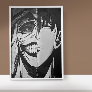 Solo Leveling Sung Jin Woo x God Statue Poster