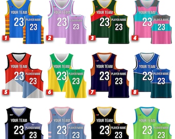 SGS Custom Basketball Game Jersey - High-Quality Sublimation Jersey with Team Name & Number, Easy-to-Clean Sportswear for Training - Games
