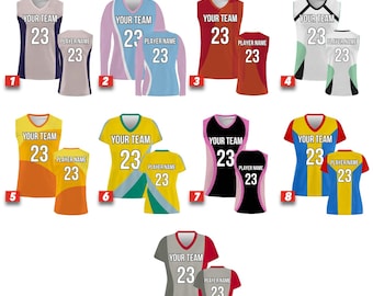 SGS Custom Volleyball Jersey Team Name & Number, Full Sublimation Volleyball Jerseys, Personalize Sportswear