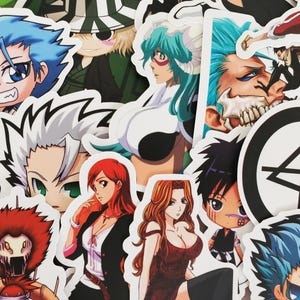Naklejki Shinigami Anime – zestaw 50 naklejek – winylowe i wodoodporne