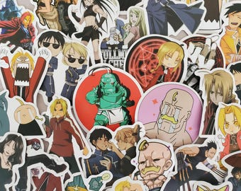 FMA Anime Stickers - Set of 50 Stickers - Vinyl & Waterproof