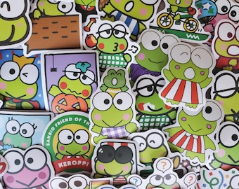 Frog Stickers - Set of 50 Stickers - Vinyl & Waterproof