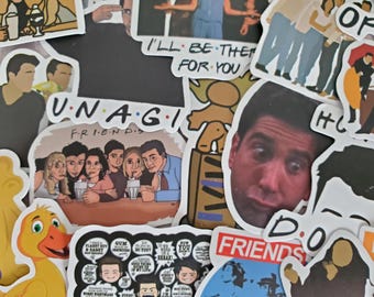 Friends TV Show Stickers - Set of 100 Stickers - Vinyl & Waterproof