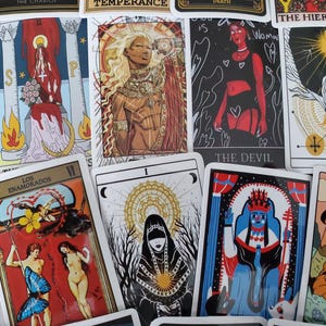 Tarotkaartstickers - set van 50 stickers - vinyl en waterdicht
