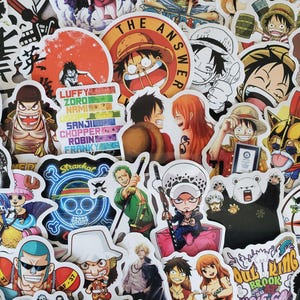 Pirate Anime Stickers - Set of 100 Stickers - Vinyl & Waterproof