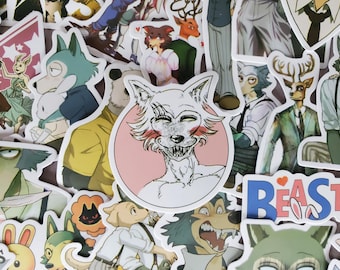 Beastars Anime Stickers - Set of 50 Stickers - Vinyl & Waterproof