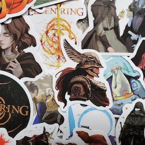 Pegatinas Elden - Set de 50 pegatinas - Vinilo e impermeable