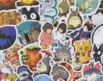 Studio Anime Stickers - Set of 75 Stickers - Vinyl & Waterproof