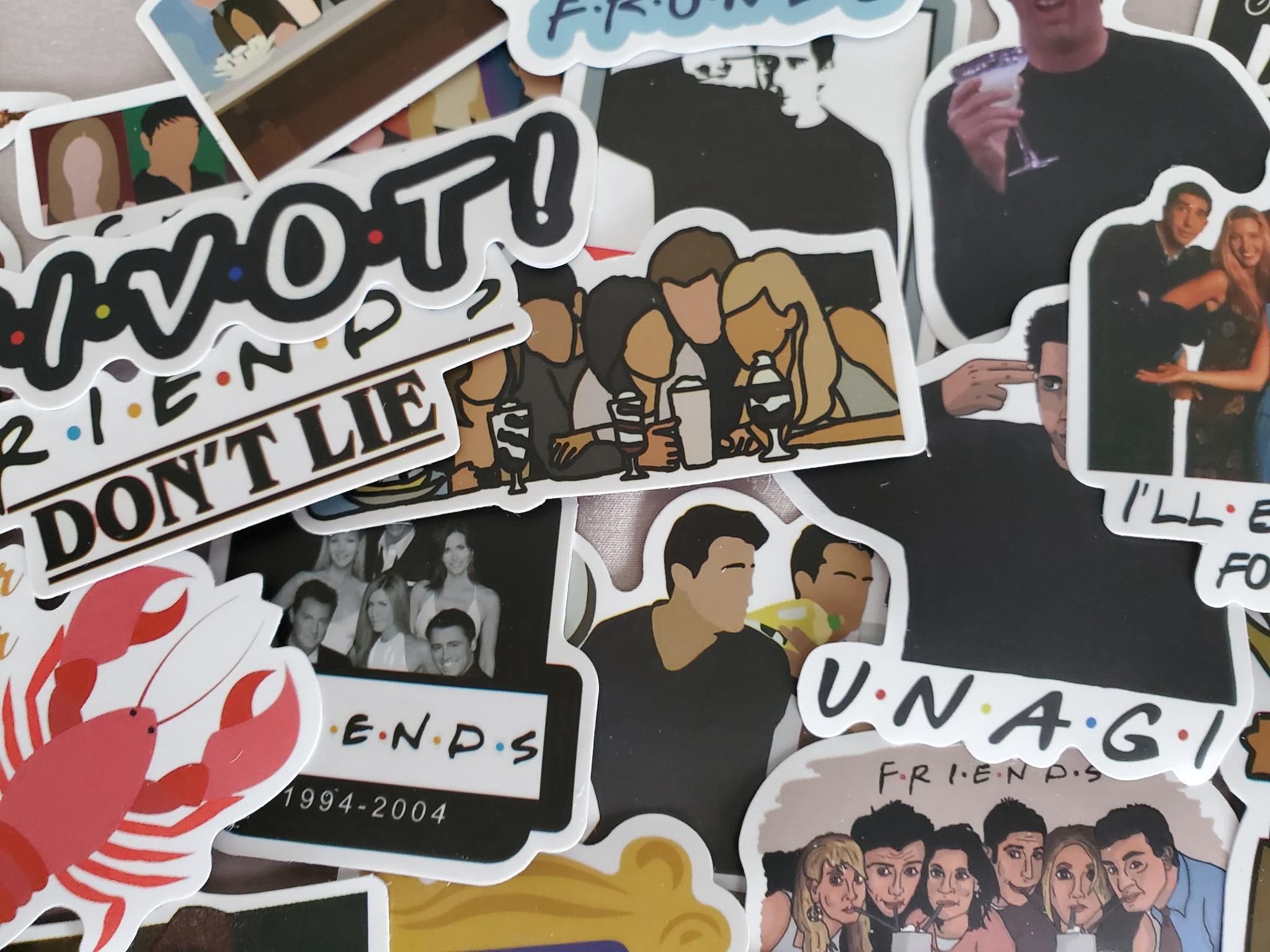 Friends TV Show Stickers - Set of 100 Stickers - Vinyl & Waterproof - Etsy
