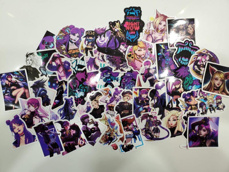 K/DA Stickers - Set of 50 Stickers - Vinyl & Waterproof - Etsy