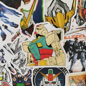 Mecha Anime Stickers - Set of 50 Stickers - Vinyl & Waterproof
