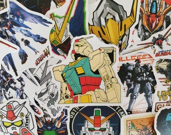 Mecha Anime Aufkleber - Set mit 50 Aufklebern - Vinyl & wasserfest