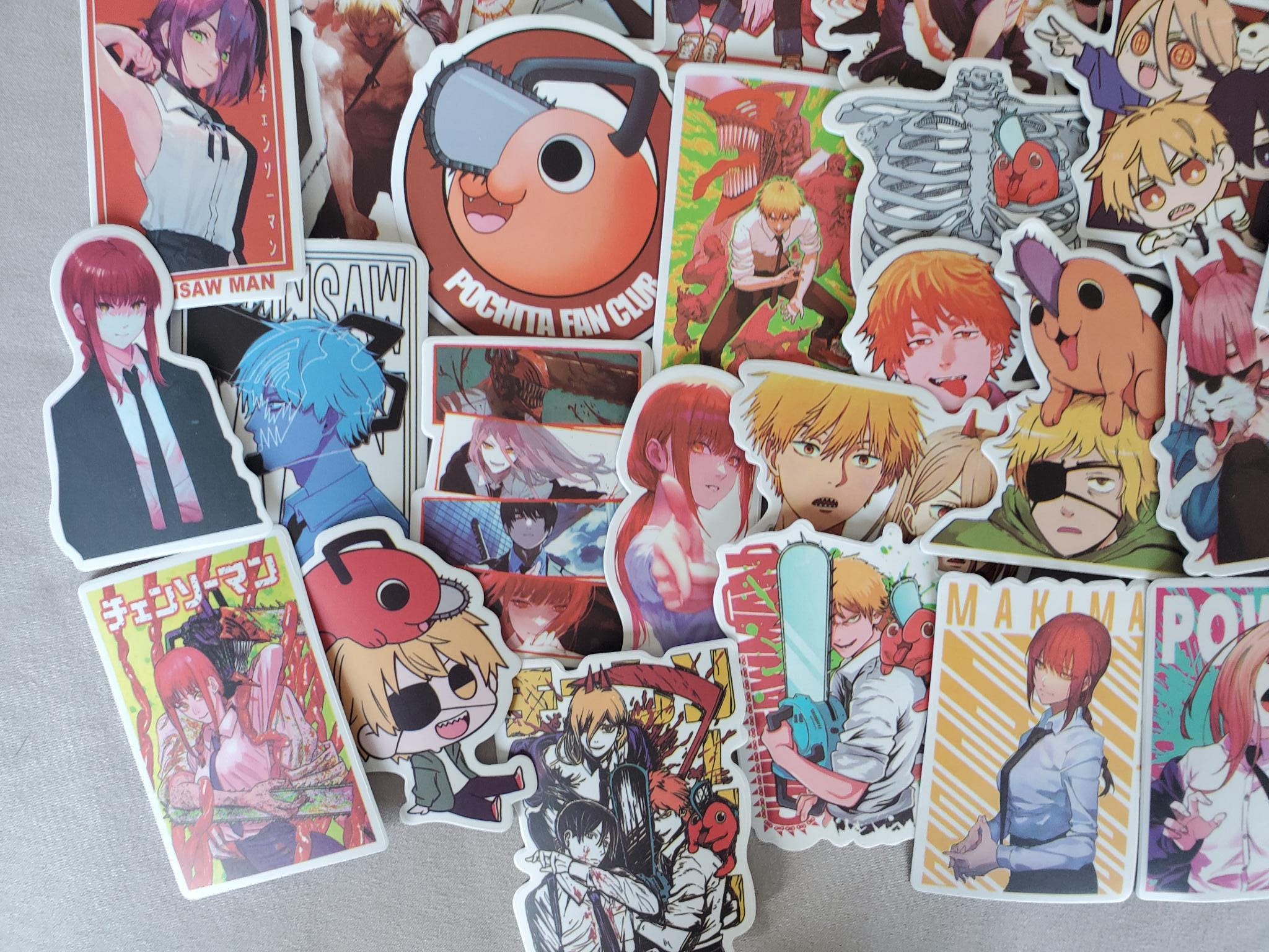 Action Anime Stickers - Set of 50 Stickers - Vinyl & Waterproof - Etsy