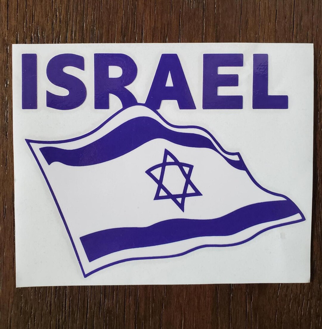 Israeli Flag Stickers - Vinyl & Waterproof - 13cm - Etsy