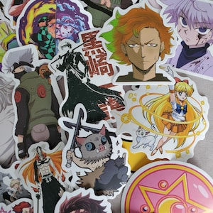 Anime Mix Stickers - Set of 75 Stickers - Vinyl & Waterproof