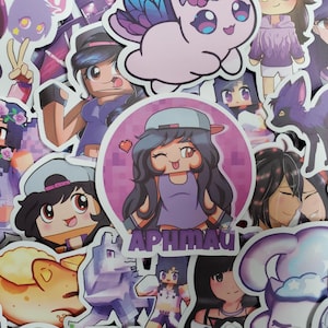 Aphmau Stickers - Set of 50 Stickers - Vinyl & Waterproof