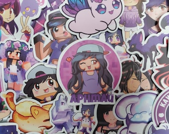 Aphmau Stickers - Set of 50 Stickers - Vinyl & Waterproof