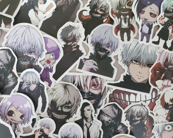 Ghoul Anime Stickers - Set of 50 Stickers - Vinyl & Waterproof