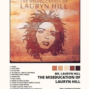 Lauryn Hill&#39;s The Miseducation of Lauryn Hill Album Poster