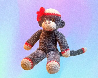 Amigurumi Sock Monkey Crochet Plushie