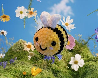 Crochet Bee Amigurumi Animal Plushie