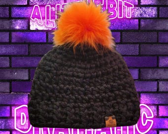 Handmade Skull Cap Beanie Halloween Colors