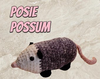 Amigurumi Crochet Possum Animal Plushie