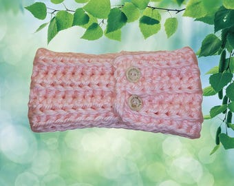 Women's Adjustable Crochet Ear Warmer Headband