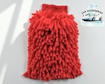 Chenille Car Wash Mitt | Soft Microfiber Cleaning Glove
