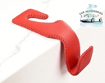 PU Leather Car Headrest Hook | Seat Back Organizer