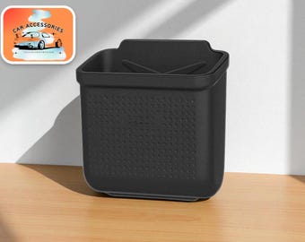 Compacte siliconen auto-opbergdoos | Telefoonhouder