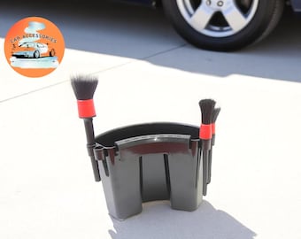 Hållare för bilrengöringsborste | Organiserare för rengöringsverktyg med flera fack