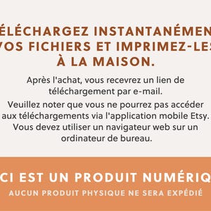 May include: A digital product announcement with text in brown and white on a cream background. The text reads "DOWNLOAD INSTANTLY YOUR FILES AND PRINT THEM AT HOME." It also states that no physical product will be shipped.