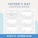All About Dad Printable Book for Father's Day, Birthday Gift for Gym Dad, Dad Coupon Book, Father's Day Activity, DIY Kid Coloring Card