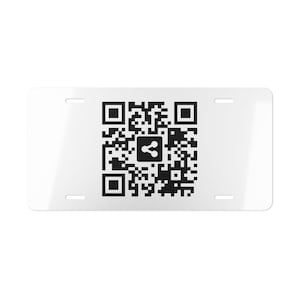 Códigos QR alteráveis 24 horas por dia, 7 dias por semana, placa de licença com código QR