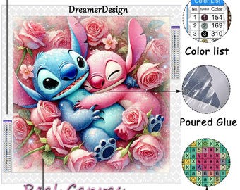 Lituor Tulipani rossi Diamond Painting Kit Completo,Rotondo Kit di Pittura a Diamante 5D Fai da te Crystal Punto Croce Diamond Embroidery Art Craft Pictures per Casa Parete Decorazione 60x90 cm